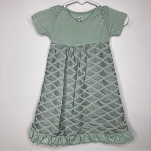 Kickee pants mermaid‎ dress size 3-6 mo